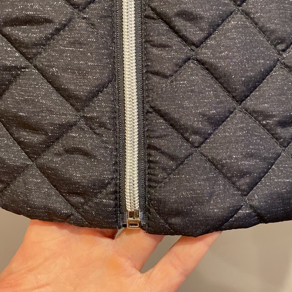 Banana Republic Puffer Medium Vest Dark Gray with speckled pattern - Picture 4 of 14